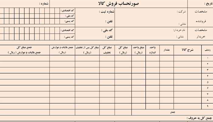 فاکتور رسمی چه قوانینی دارد؟ 2 فاکتور رسمی چه قوانینی دارد؟
